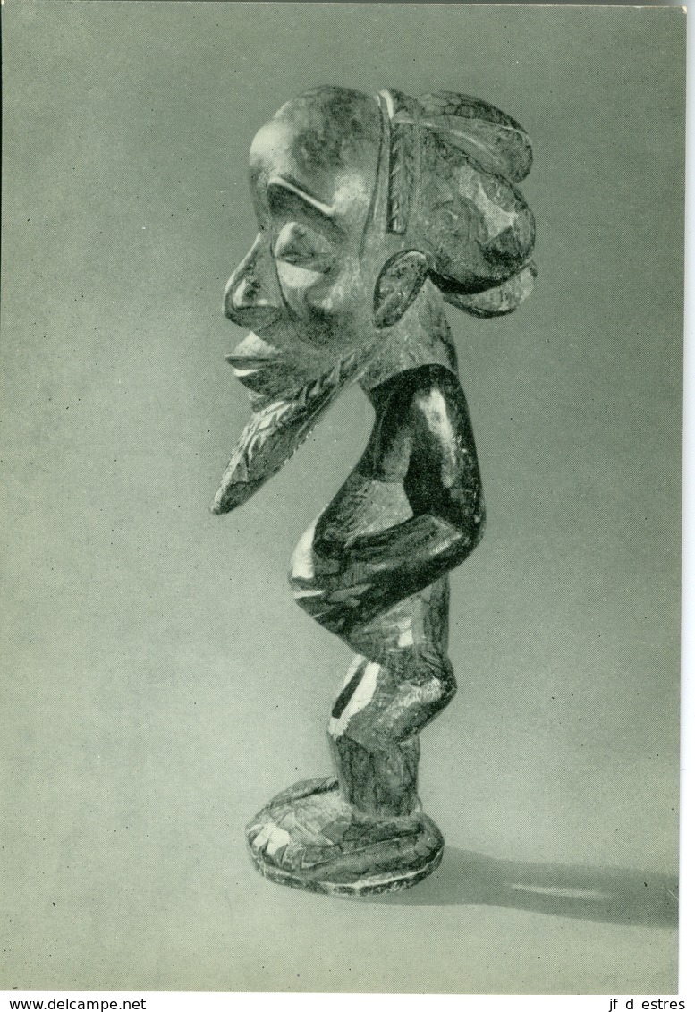 CP Statuette D'homme Buli, Ba-Luba Musée Royal Du Congo Belge XXII Vers 1960 - Collections & Lots