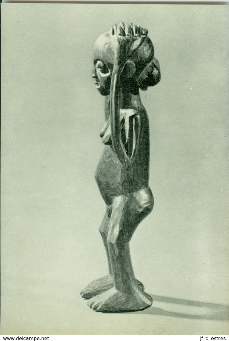 CP Statuette De Femme Bena Knioka Musée Royal Du Congo Belge XII Vers 1960 - Collections & Lots