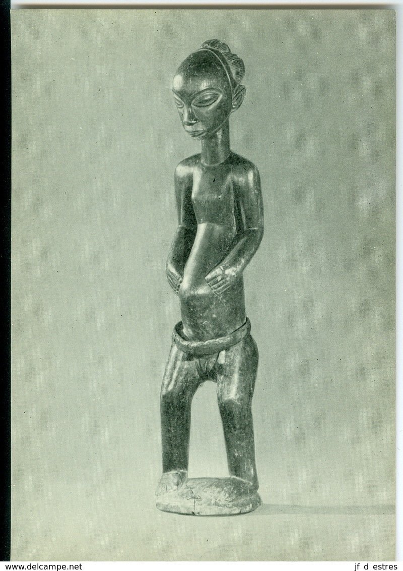 CP Statue D'ancêtre (pregnans) Ba-Luba  Musée Royal Du Congo Belge IX Vers 1960 - Collections & Lots
