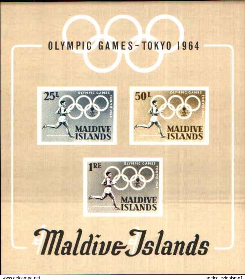 72401) MALDIVES  - Olympic Games, 1964 Tokyo '64, Imperf. --MNH**-BF.2 - Maldive (1965-...)