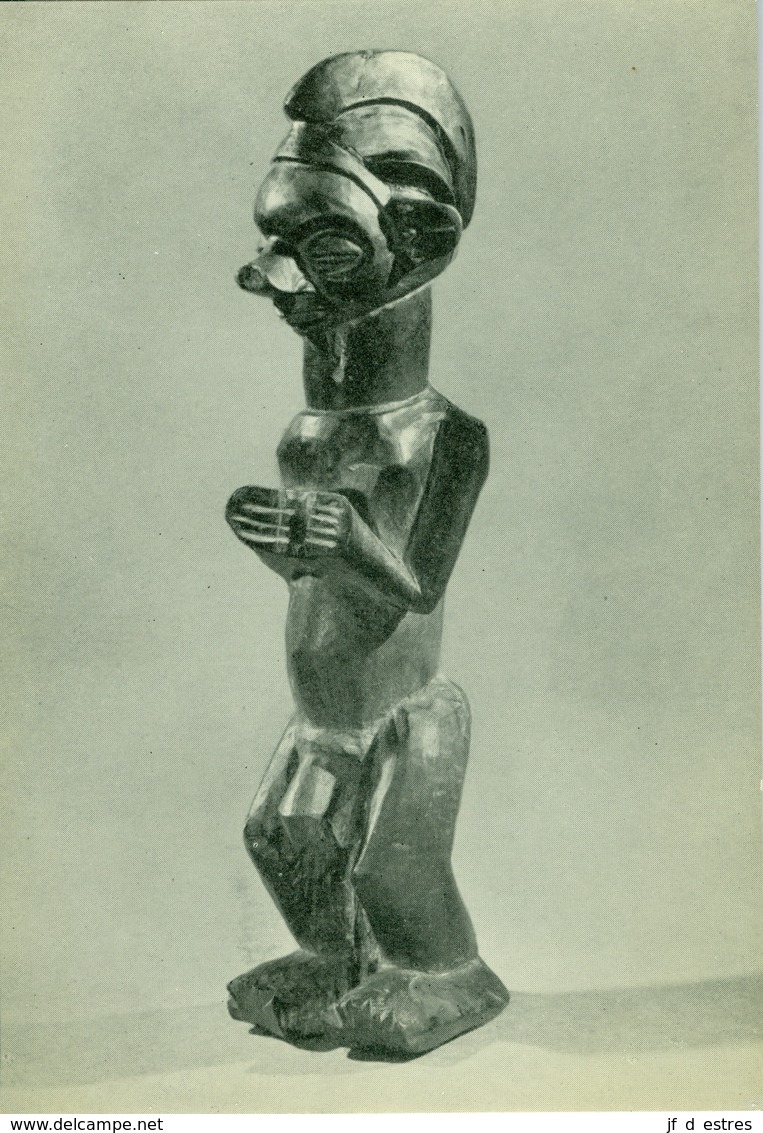 CP Statuette D'homme Ba-Yaka  Musée Royal Du Congo Belge III Vers 1960 - Collections & Lots