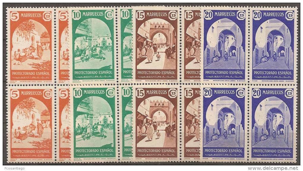 ESPAÑA/MARRUECOS 1939 - Edifil #196/99 - MNH ** - Marruecos Español