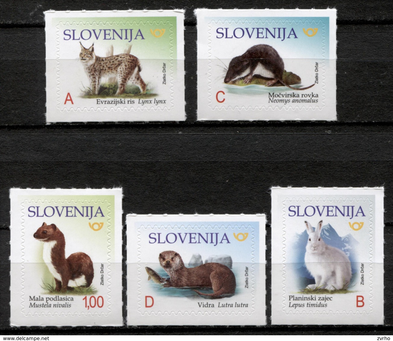 SLOVENIA SLOWENIEN 2018 ANIMALS MAMMALS RABBIT LYNX ** SET 5v ** MNH - Other & Unclassified