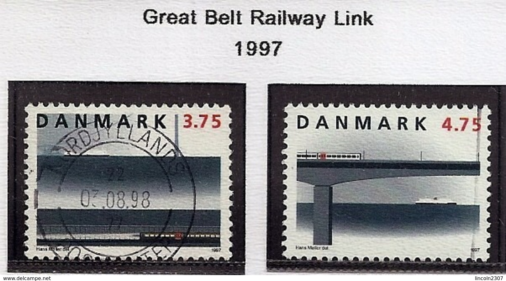 LSJP DENMARK RAIL TRANSPORT TRAIN 1997 - Oblitérés