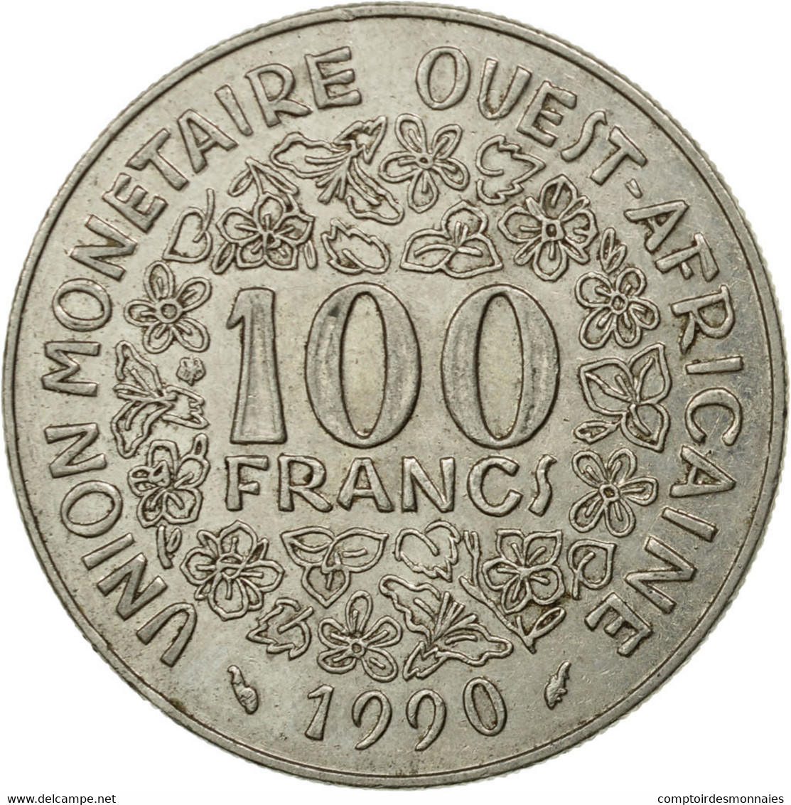 Monnaie, West African States, 100 Francs, 1990, Paris, TTB, Nickel, KM:4 - Costa De Marfil