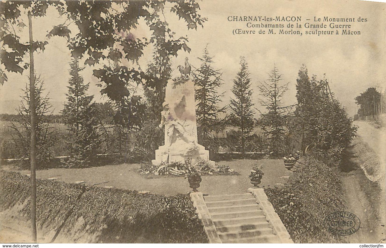 / CPA FRANCE 71 "Charnay Les Macon, Le Monument Des Combattants De La Grande Guerre" - Autres & Non Classés