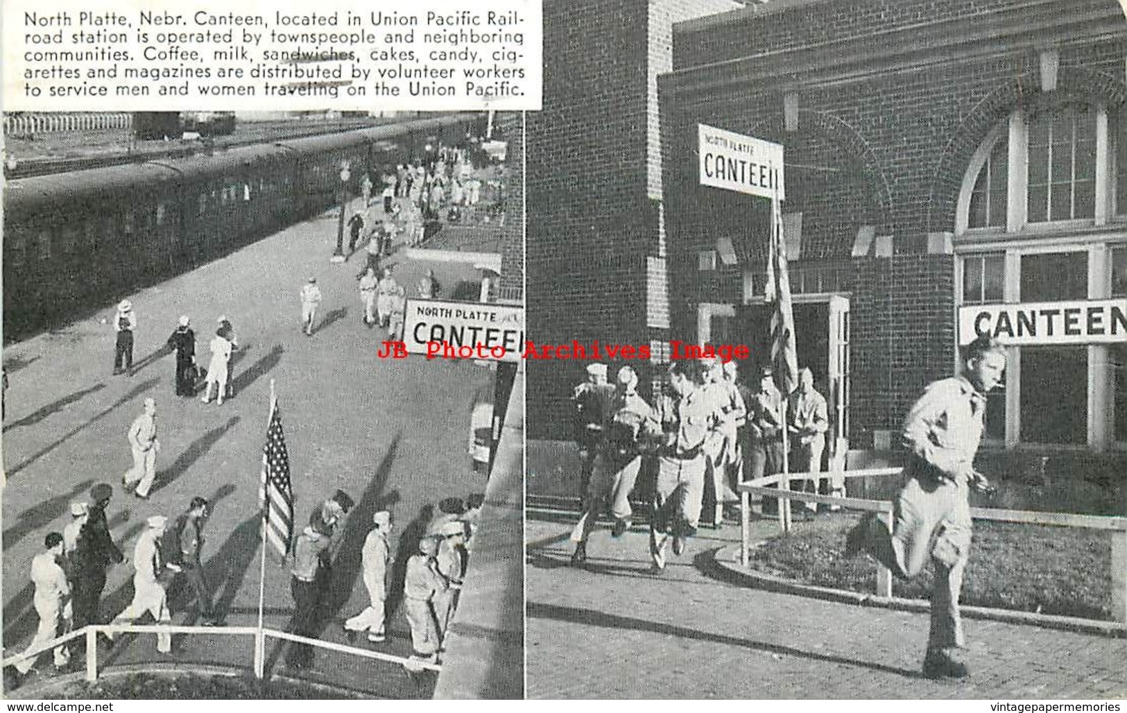 281977-Nebraska, North Platte, Union Pacific Railroad Station Canteen, 1943 PM - North Platte