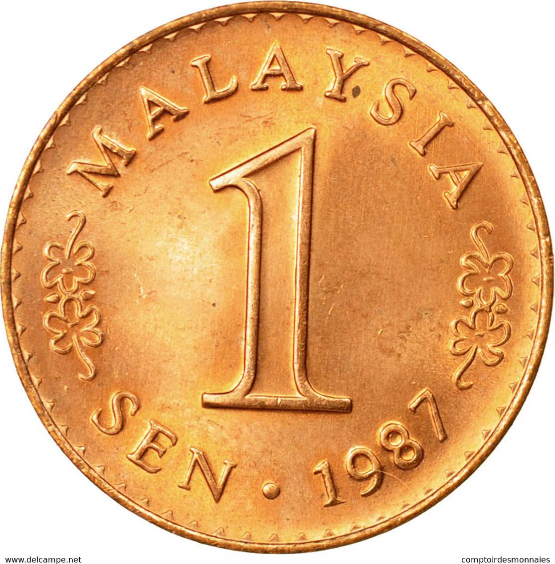 Monnaie, Malaysie, Sen, 1987, TTB, Copper Clad Steel, KM:1a - Malaysie