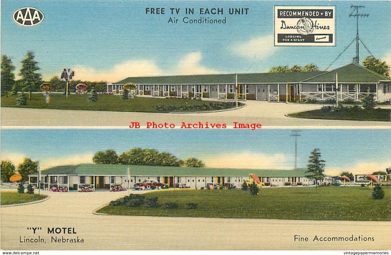 282027-Nebraska, Lincoln, Y Motel, Cornhusker Highway, Nationwide Post Card Co No F18340 - Lincoln