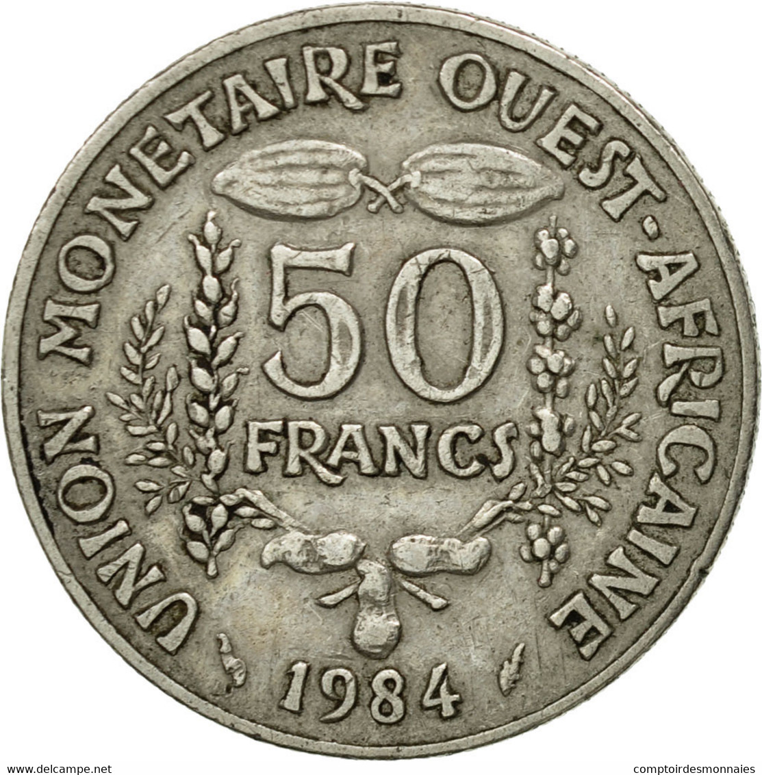 Monnaie, West African States, 50 Francs, 1984, Paris, TTB, Copper-nickel, KM:6 - Elfenbeinküste