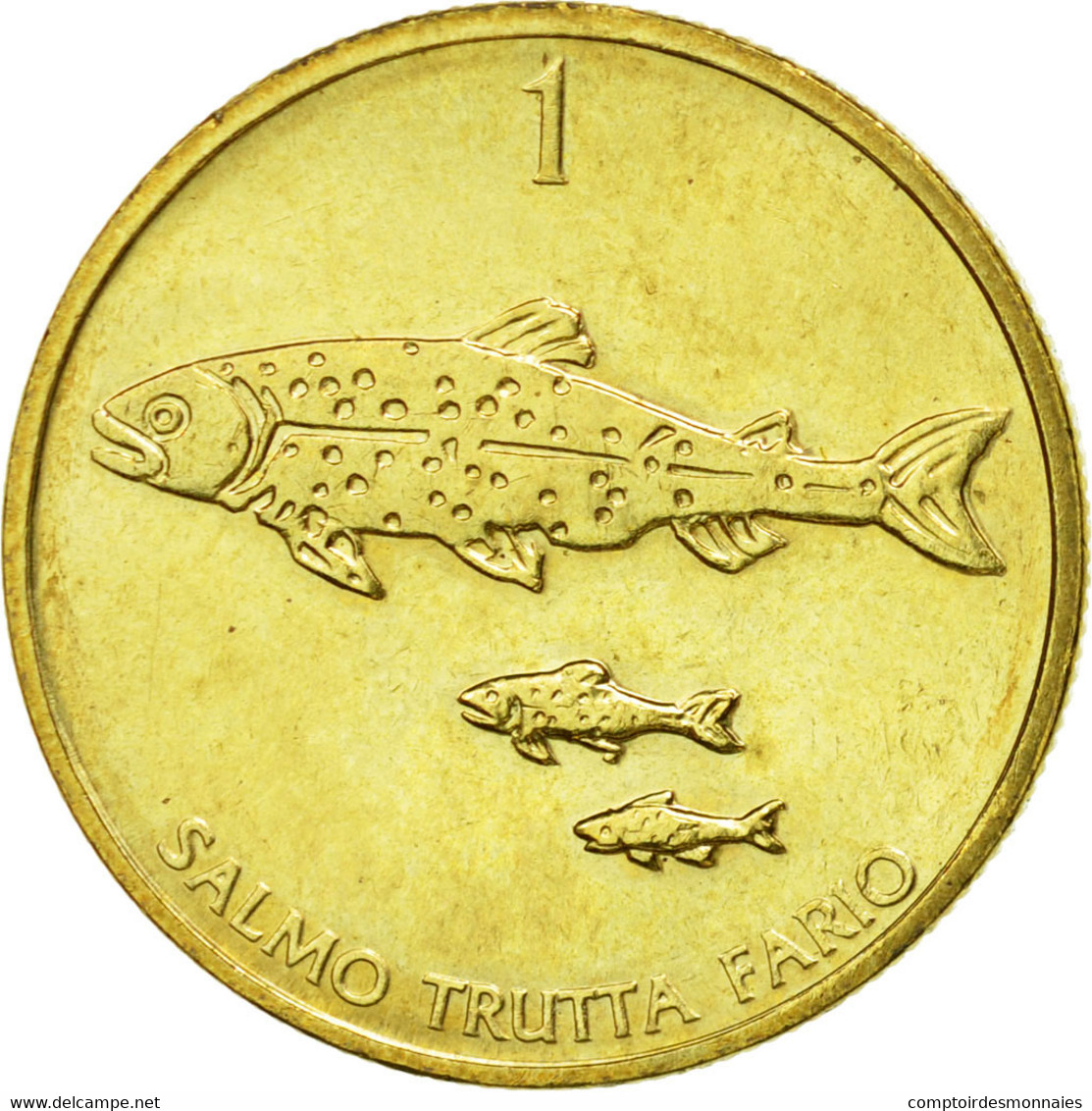 Monnaie, Slovénie, Tolar, 1992, TTB, Nickel-brass, KM:4 - Slovenia