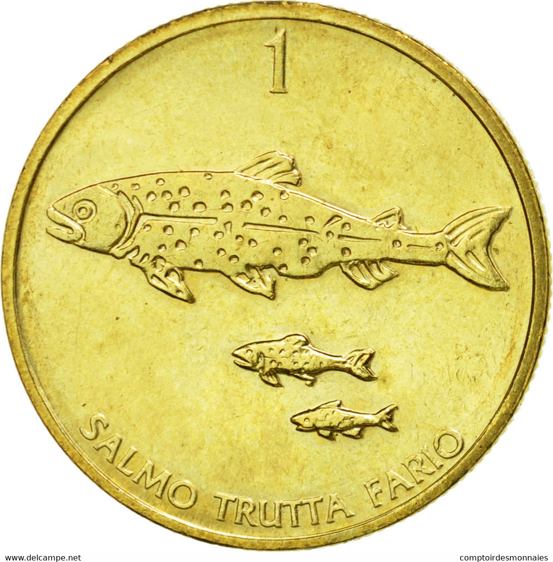 Monnaie, Slovénie, Tolar, 1992, TTB, Nickel-brass, KM:4 - Slovénie