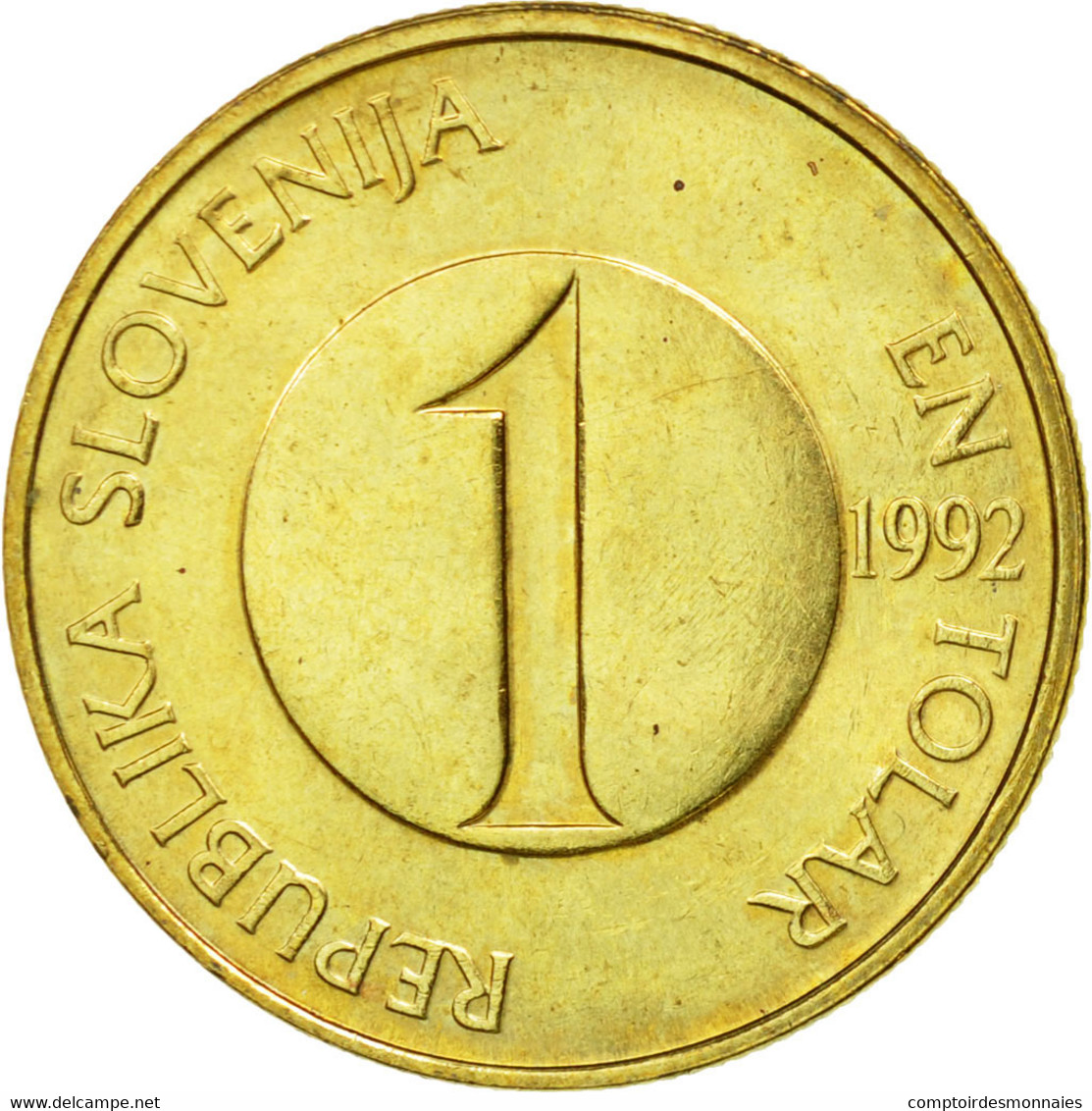 Monnaie, Slovénie, Tolar, 1992, TTB, Nickel-brass, KM:4 - Slovénie