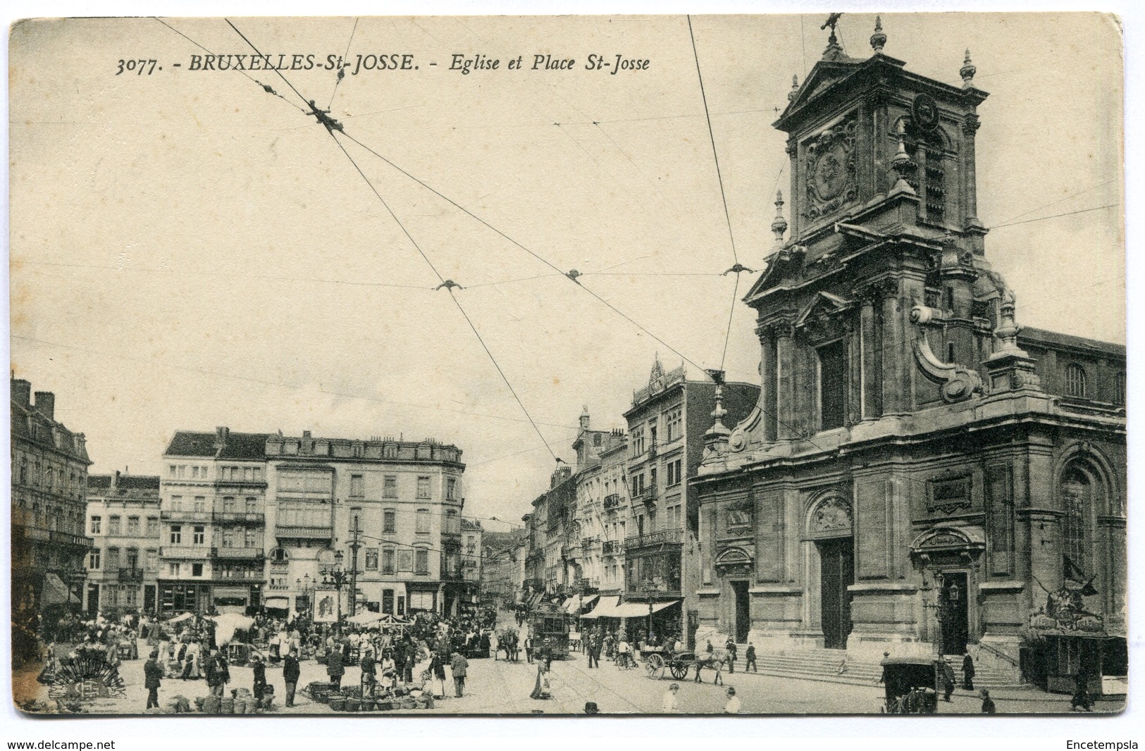 CPA - Carte Postale - Belgique - Bruxelles - Saint Josse - Eglise Et Place Saint Josse ( SV5809) - St-Joost-ten-Node - St-Josse-ten-Noode