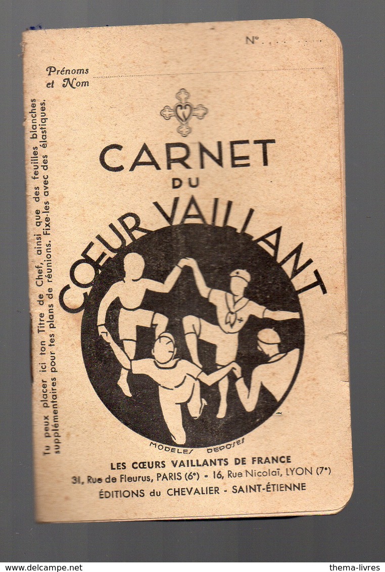 (scoutisme) Carnet Du COEUR VAILLANT 1941 (PPP15300) - Autres & Non Classés