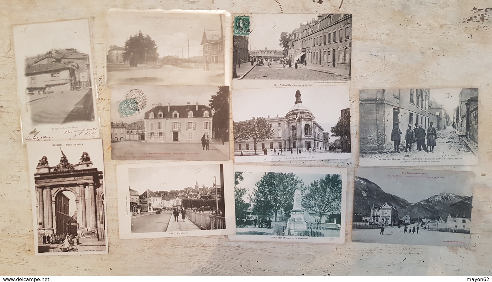 TOP LOT 210 CARTES POSTALES ANCIENNES FRANCE-TOUTES SCANNEES-DEPART 1E- VILLAGES USINES MILITARIA GARES -ANIMATION++++++