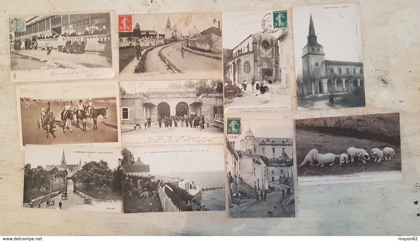 TOP LOT 210 CARTES POSTALES ANCIENNES FRANCE-TOUTES SCANNEES-DEPART 1E- VILLAGES USINES MILITARIA GARES -ANIMATION++++++