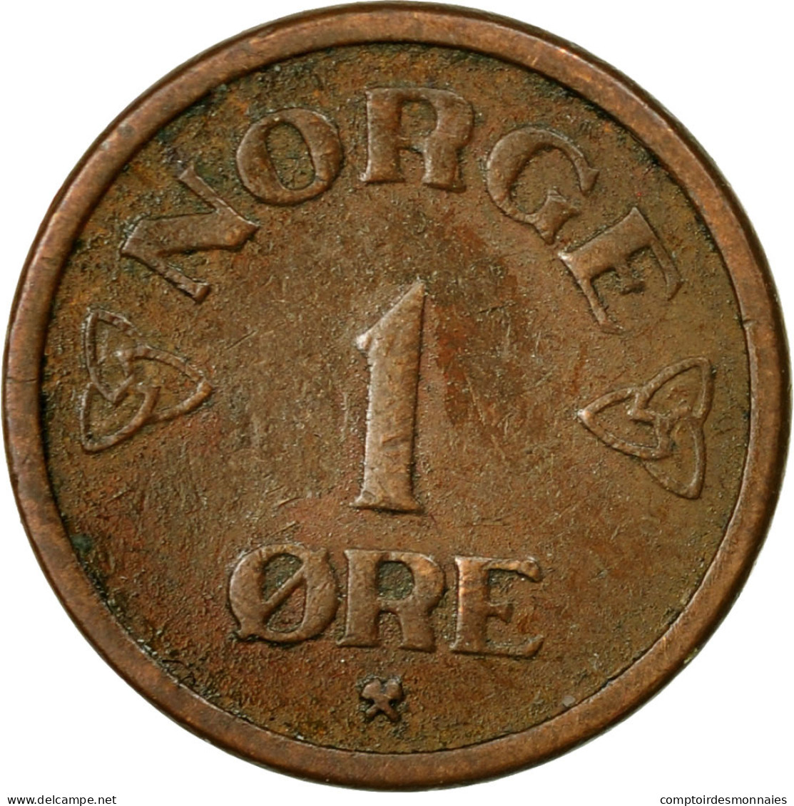 Monnaie, Norvège, Haakon VII, Ore, 1955, TTB, Bronze, KM:398 - Norvège