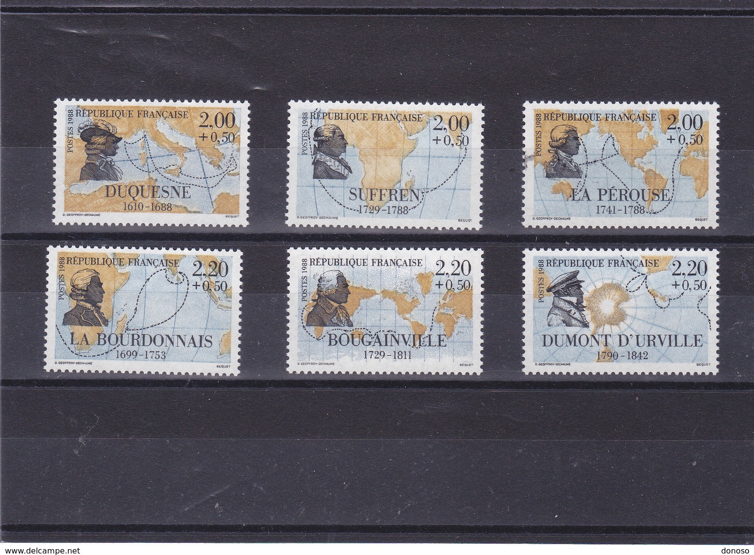 FRANCE 1988 Célébrités Yvert 2517-2522 NEUFS** MNH Cote : 6,60 Euros - Neufs