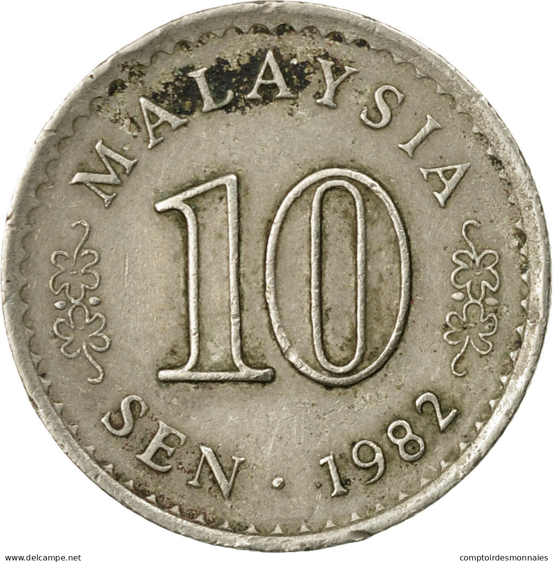 Monnaie, Malaysie, 10 Sen, 1982, Franklin Mint, TTB, Copper-nickel, KM:3 - Malaysie