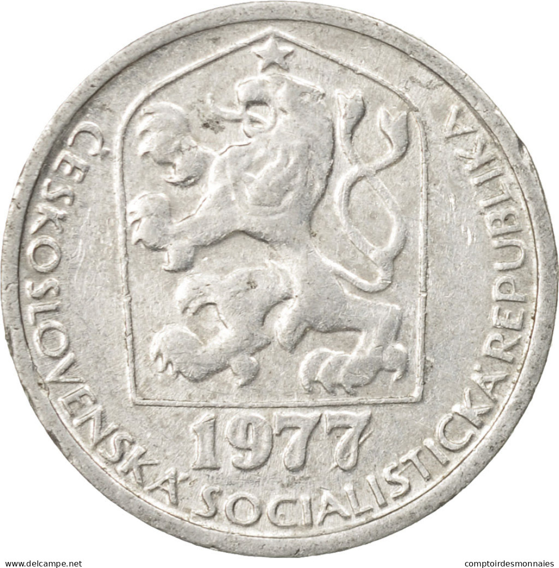 Monnaie, Tchécoslovaquie, 10 Haleru, 1977, TB+, Aluminium, KM:80 - Czechoslovakia