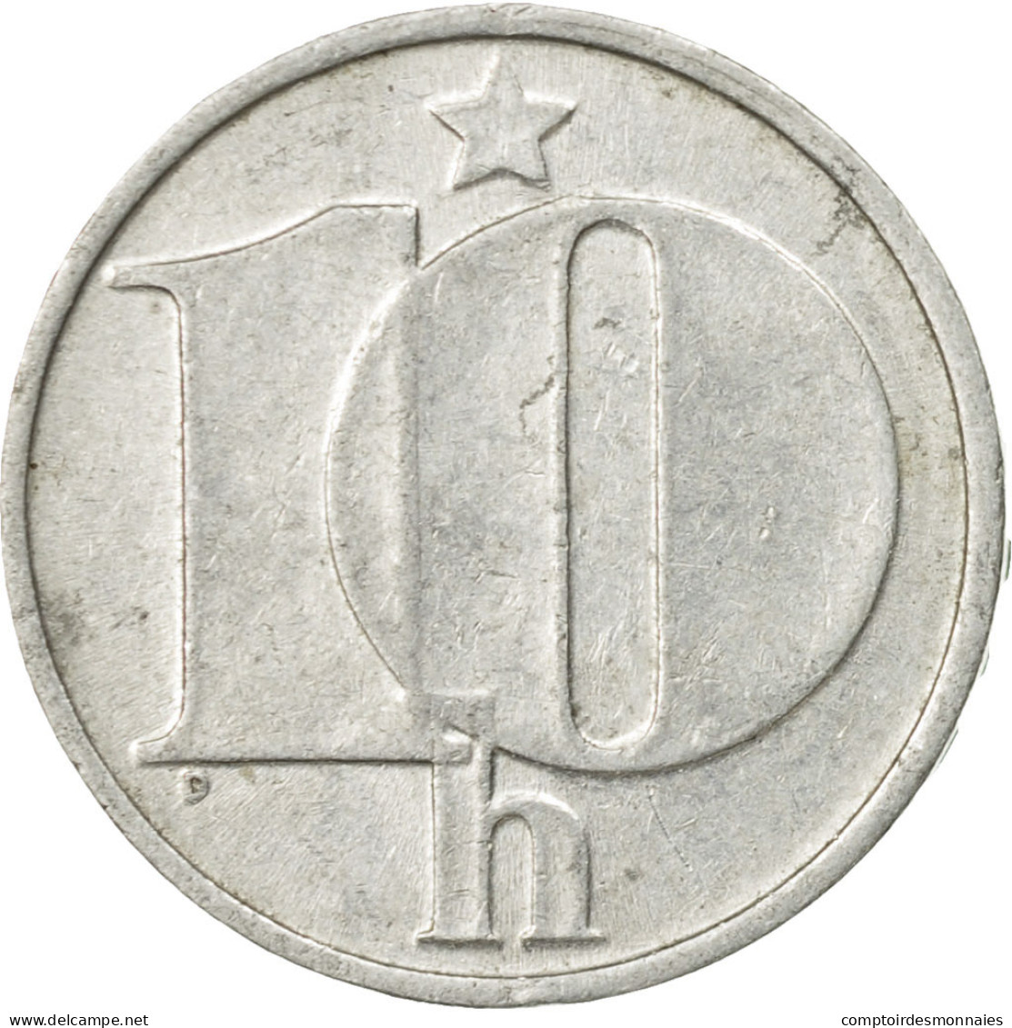 Monnaie, Tchécoslovaquie, 10 Haleru, 1977, TB+, Aluminium, KM:80 - Czechoslovakia