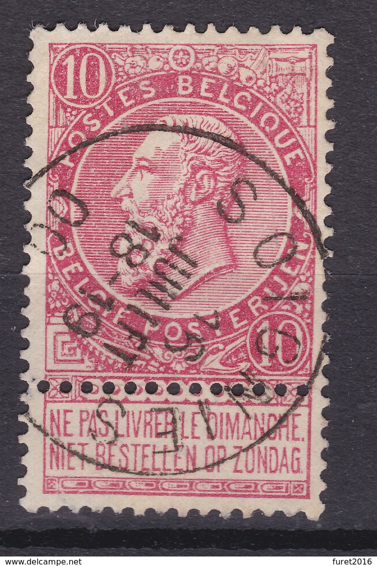 N° 58  Plis : SOIGNIES - 1893-1900 Fine Barbe