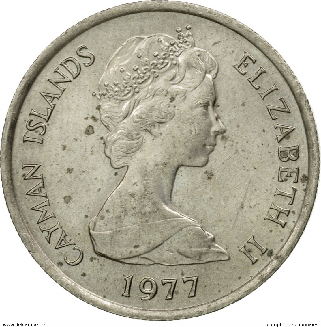 Monnaie, Îles Caïmans, Elizabeth II, 10 Cents, 1977, TTB, Copper-nickel, KM:3 - Caimán (Islas)