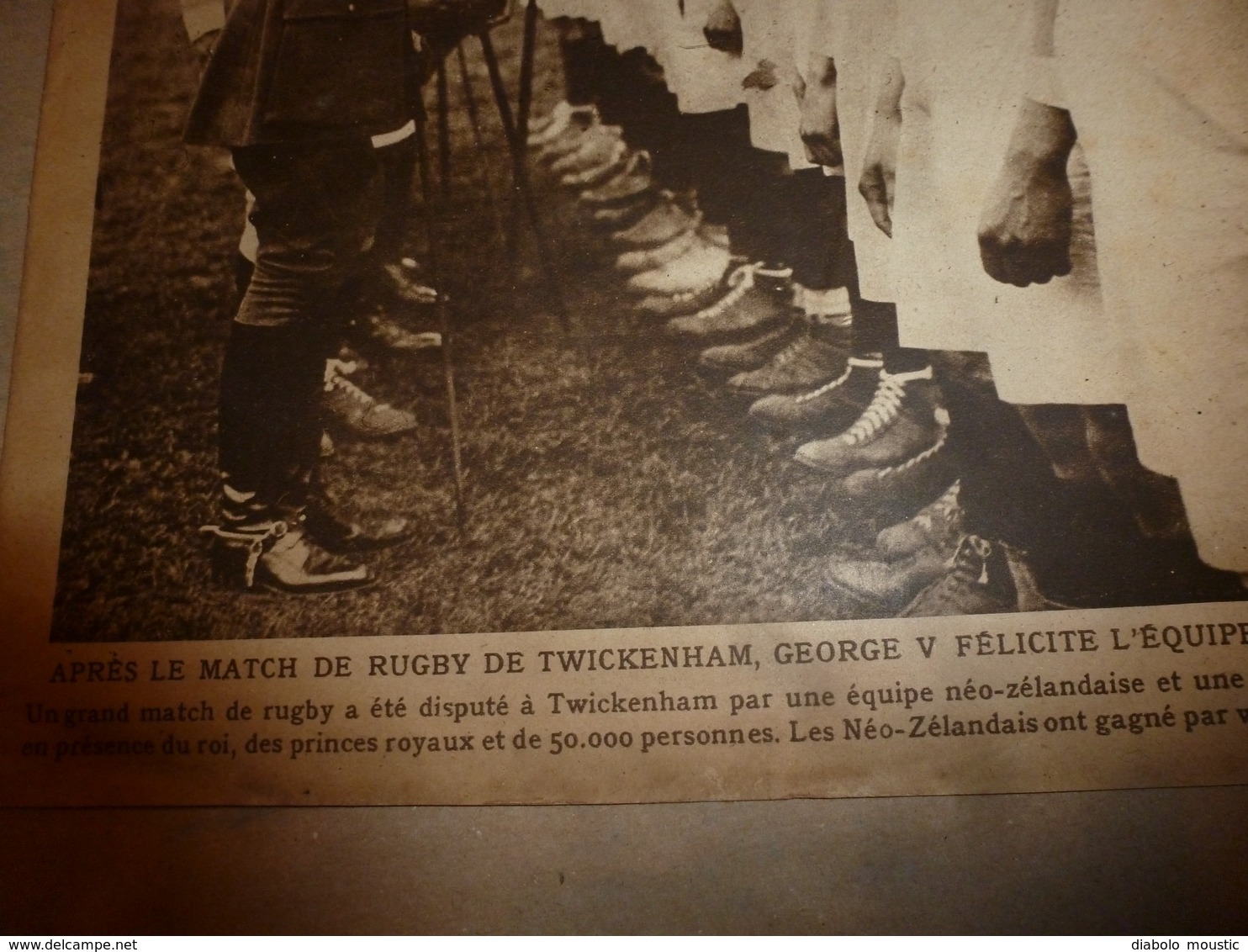 1919 LE MIROIR:Twickenham-Rugby;Aviateur Jules Védrines;Holyead;Naufrage U-118 à Hastings;Panama;Légion à Luxembourg;etc - Français