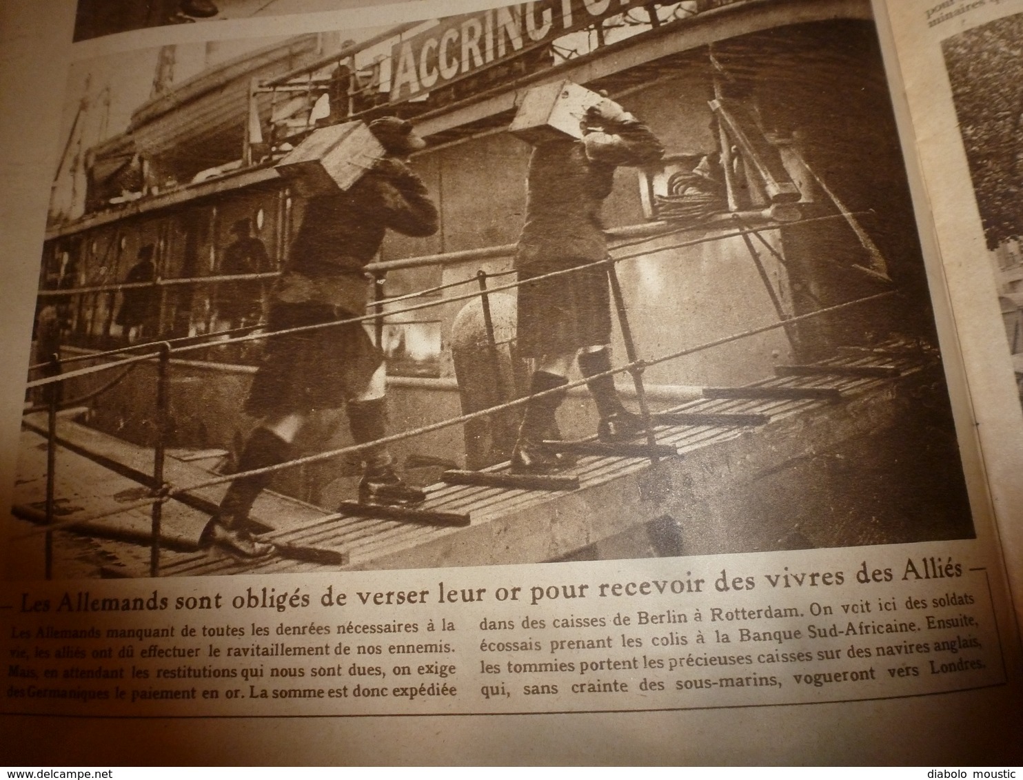 1919 LE MIROIR:Twickenham-Rugby;Aviateur Jules Védrines;Holyead;Naufrage U-118 à Hastings;Panama;Légion à Luxembourg;etc - Français