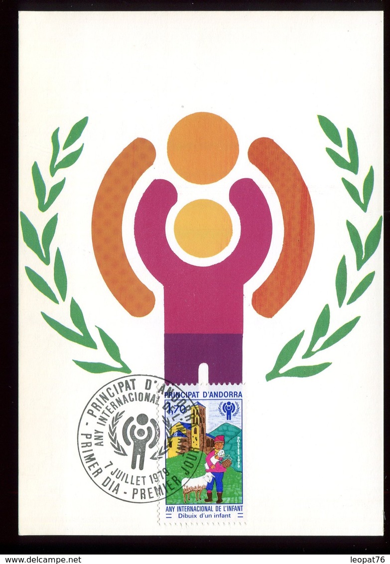 Andorre - Carte Maximum 1979 - Unicef - O 160 - Cartas Máxima