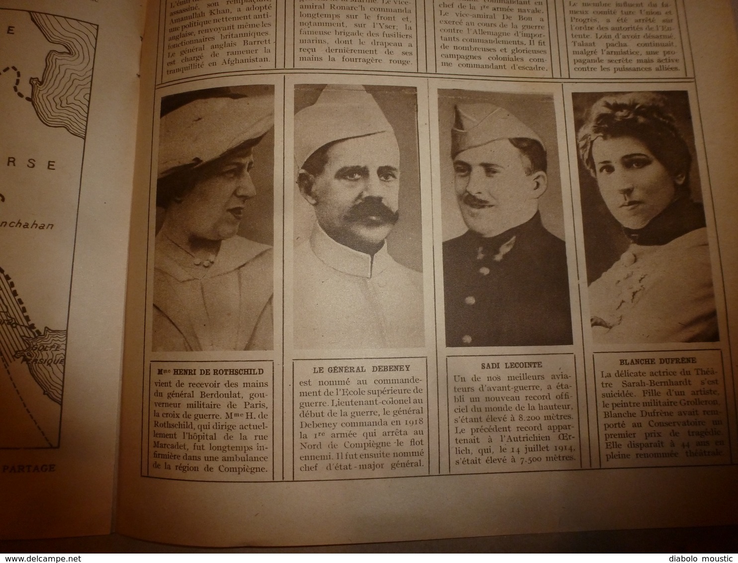 1919 LE MIROIR:Croix guerre belge aux héros;Fiancés de Landru;D-S-Cross au pigeon-voyageur;Peaux-rouges Canada,US;etc