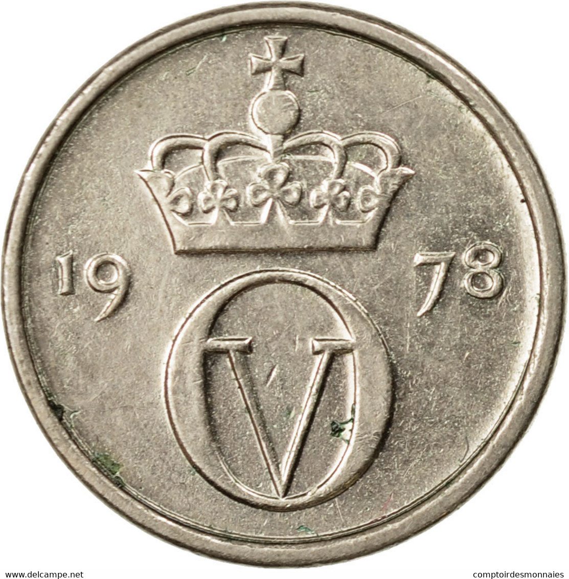 Monnaie, Norvège, Olav V, 10 Öre, 1978, TTB, Copper-nickel, KM:416 - Norvège