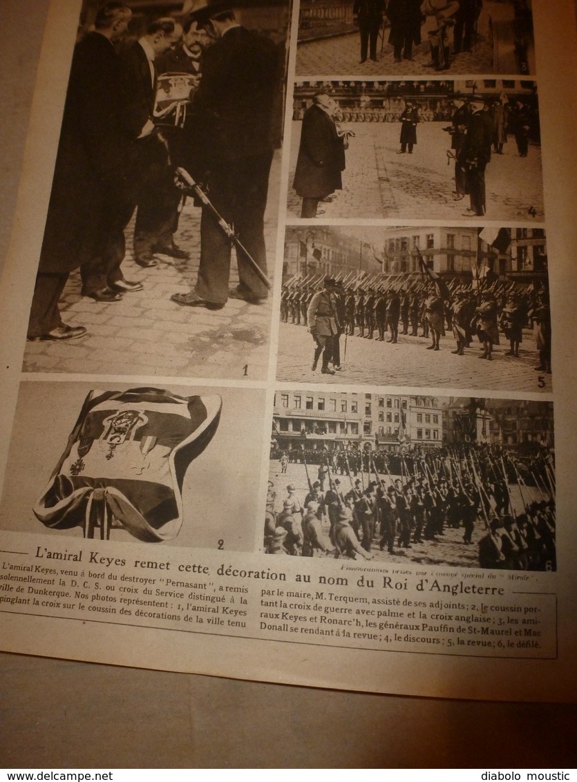 1919 LE MIROIR:Emeute à Berlin;Héroïques Blak soldiers 15e Rgt US;Lenox-Avenue New-York;Ehrenbreitstein;Ostende;etc