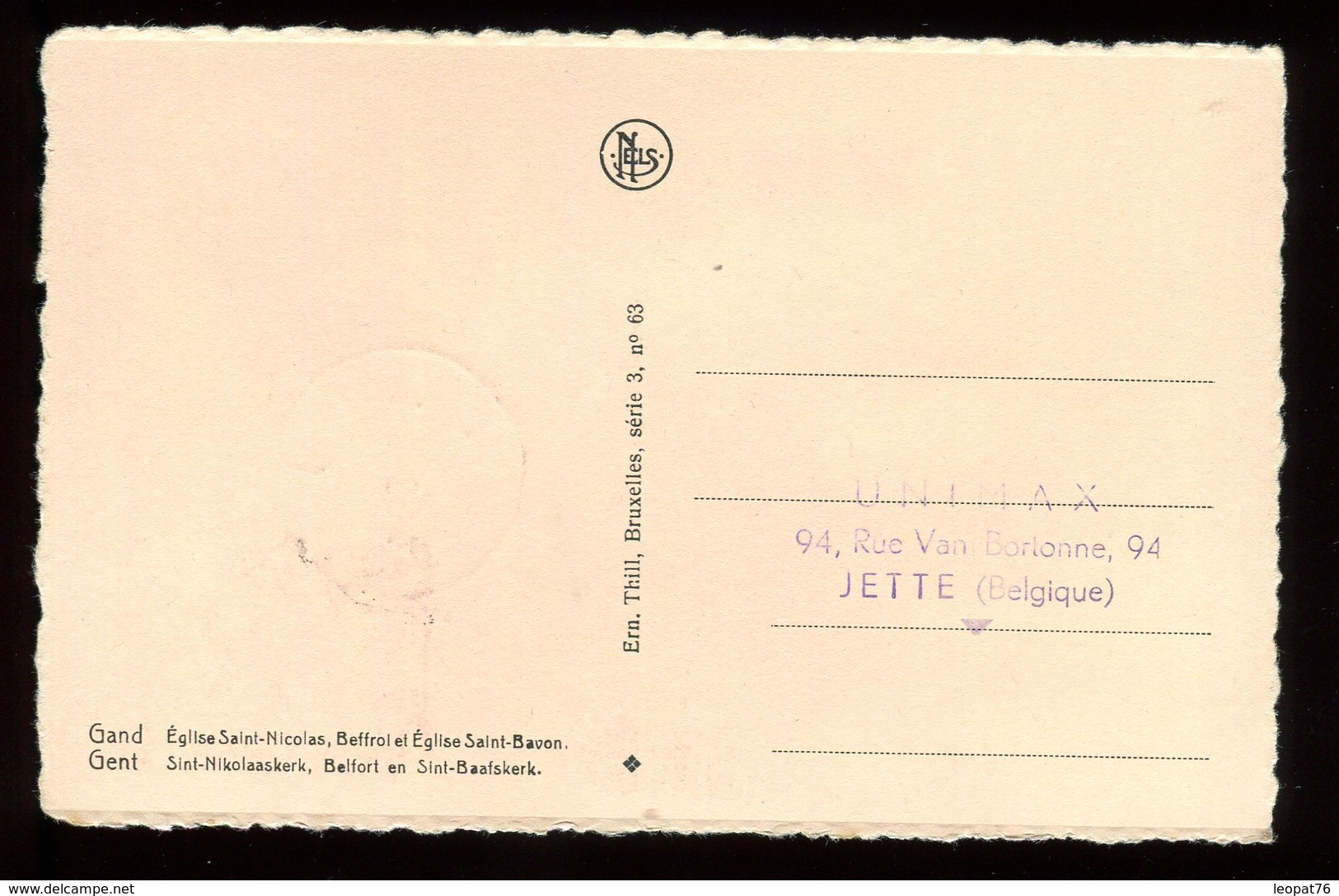 Belgique - Carte Maximum 1956 - Gand - Eglise Saint Nicolas - O 181 - 1951-1960