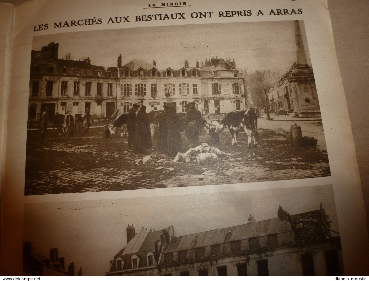 1919 LE MIROIR:Pneus en bois;Spa;Révolution russe;Polonais à Posen;La soupe à Buapest;Jaon;Cameroun allemand;Arras;etc