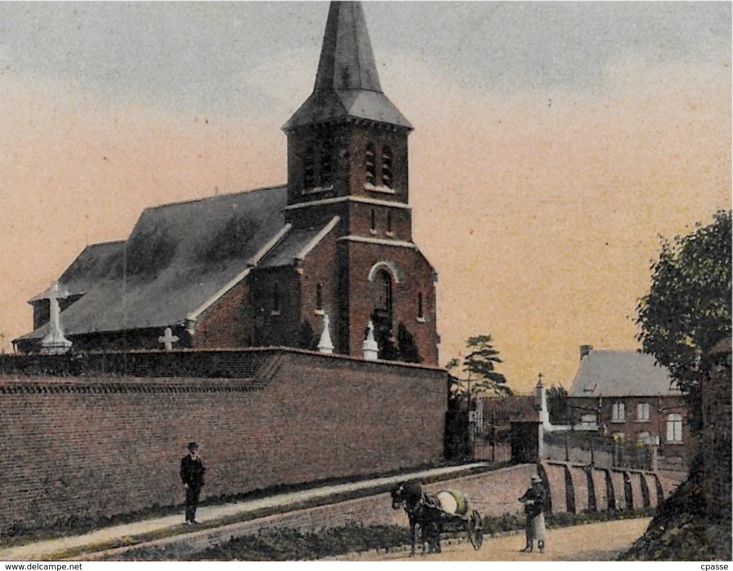 CPA Belgique Belgie AULNOIS-QUEVY - L' EGLISE - Quévy