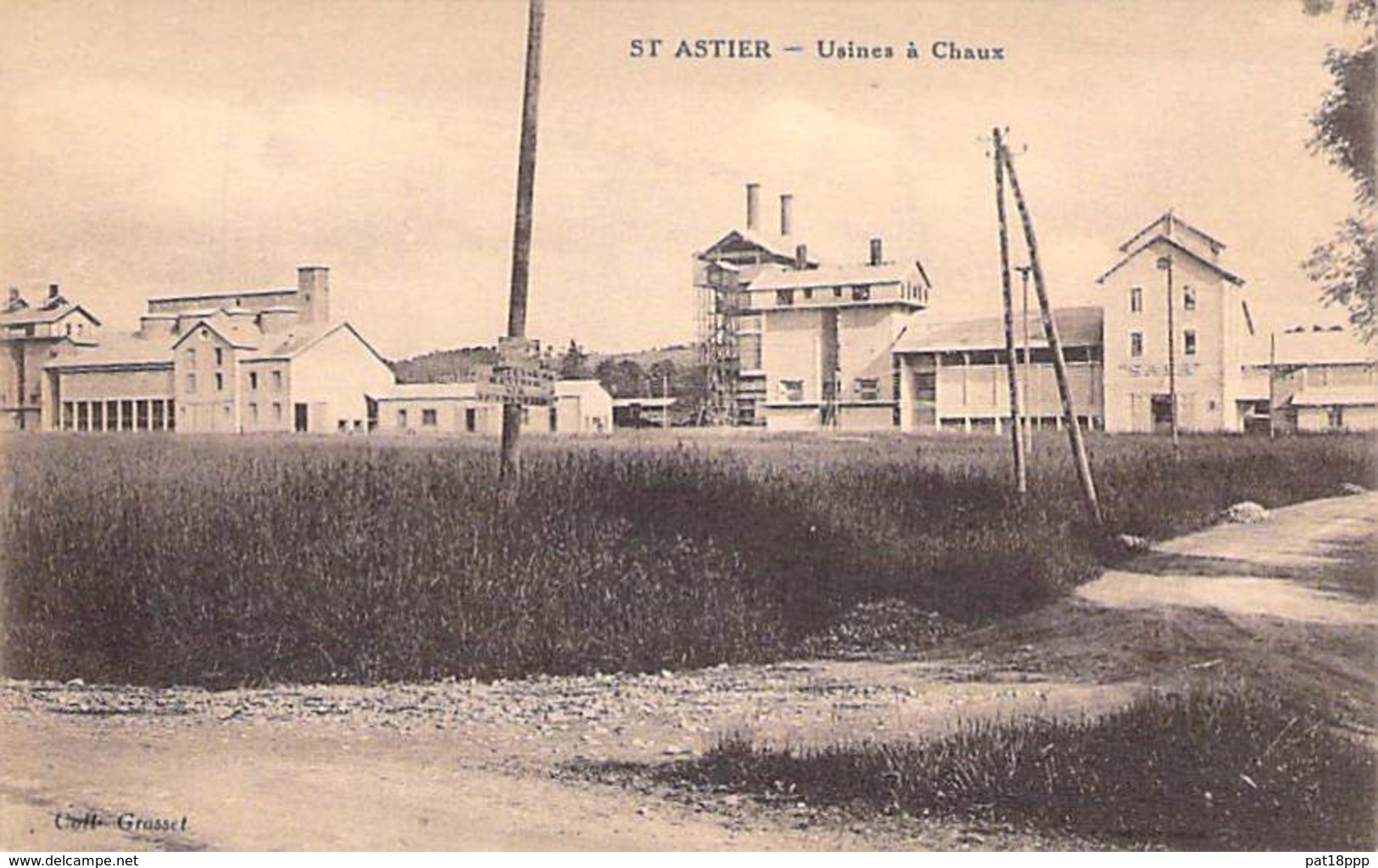 INDUSTRIE - 24 - ST ASTIER : Usines à Chaux - CPA - Usine Entreprise Factory Industry - Dordogne - Industry