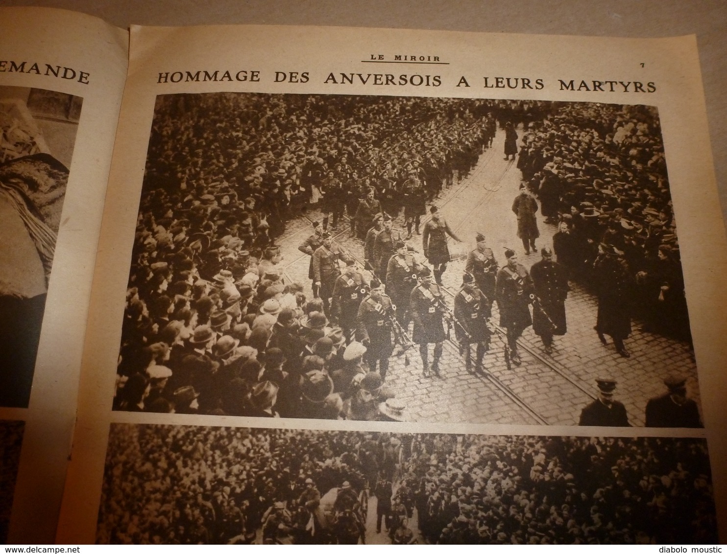 1919 LE MIROIR:Mlle Mourey Infirmière-Maj;Hommage Aux 23 Martyrs D'Anvers;Crimes En Pologne;Wiesbaden;Wexford (irl);etc - Français