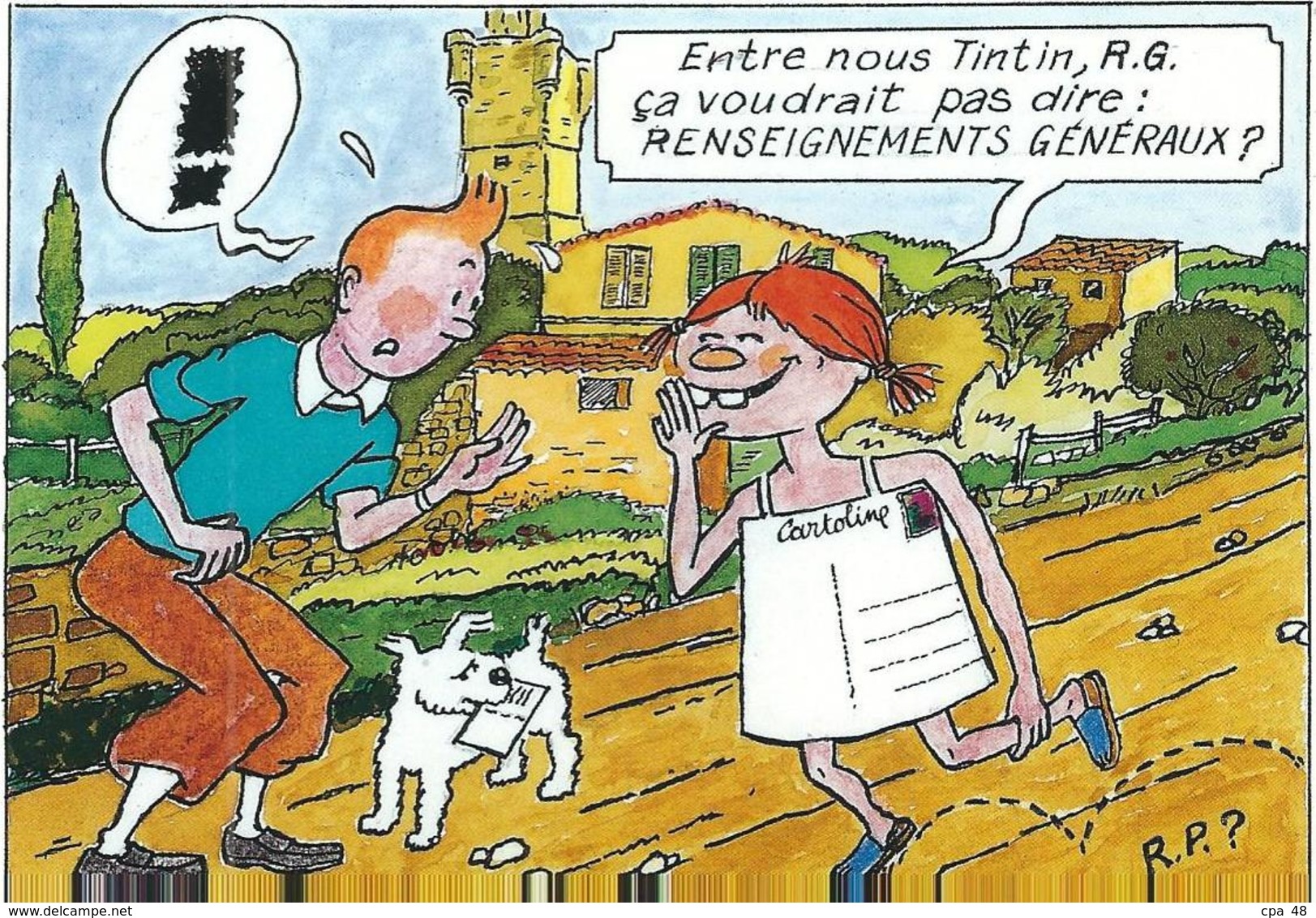 Hergé : TINTIN En Dracénie, XVIe Salon "Collection-Passion", Voir Descriptif... - Hergé