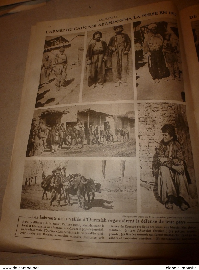 1919 LE MIROIR:Les lapins des US soldiers;Belgique;Canada;Ourmiah (Kurdistan);Armée assyriènne;Patricia de Connaught;etc