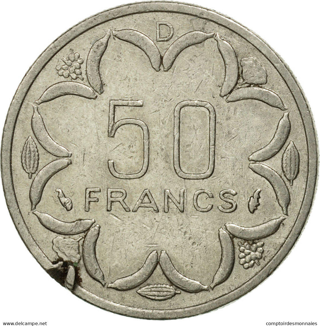 Monnaie, États De L'Afrique Centrale, 50 Francs, 1978, Paris, TTB, Nickel - Camerún