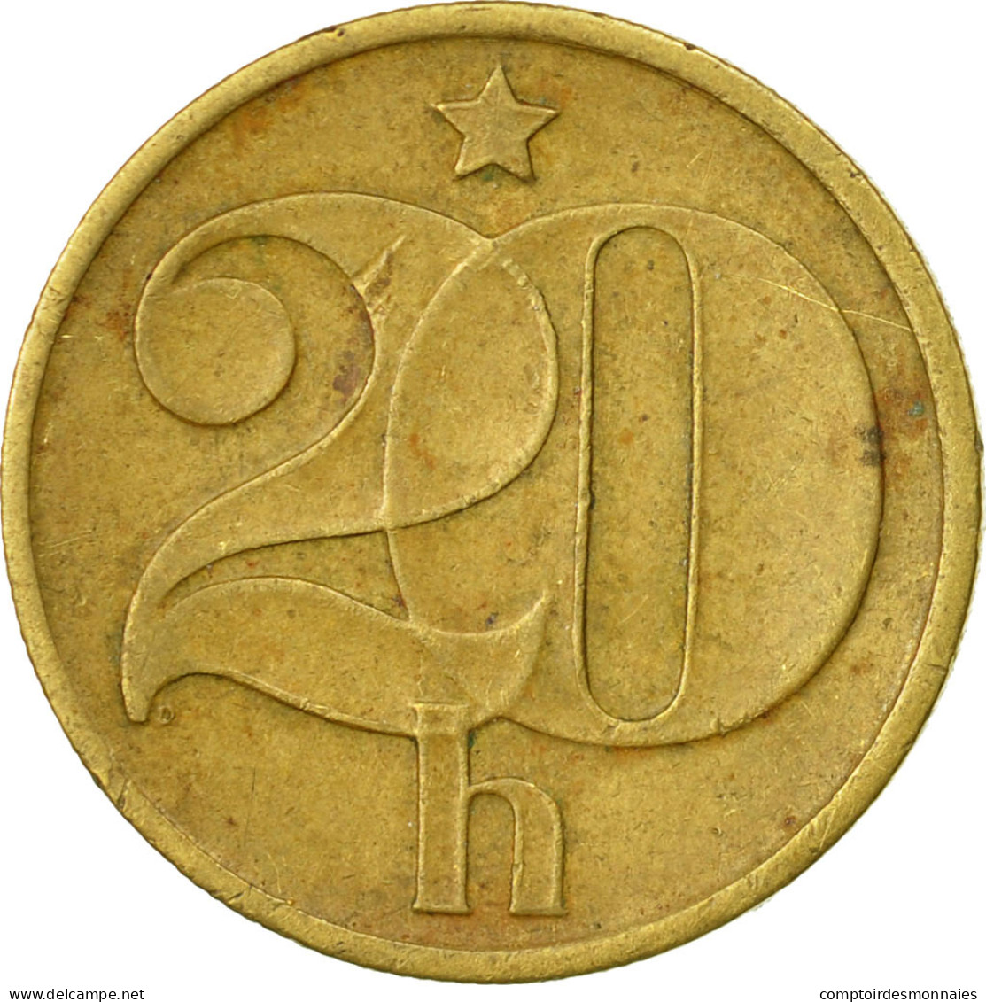 Monnaie, Tchécoslovaquie, 20 Haleru, 1977, TB+, Nickel-brass, KM:74 - Czechoslovakia