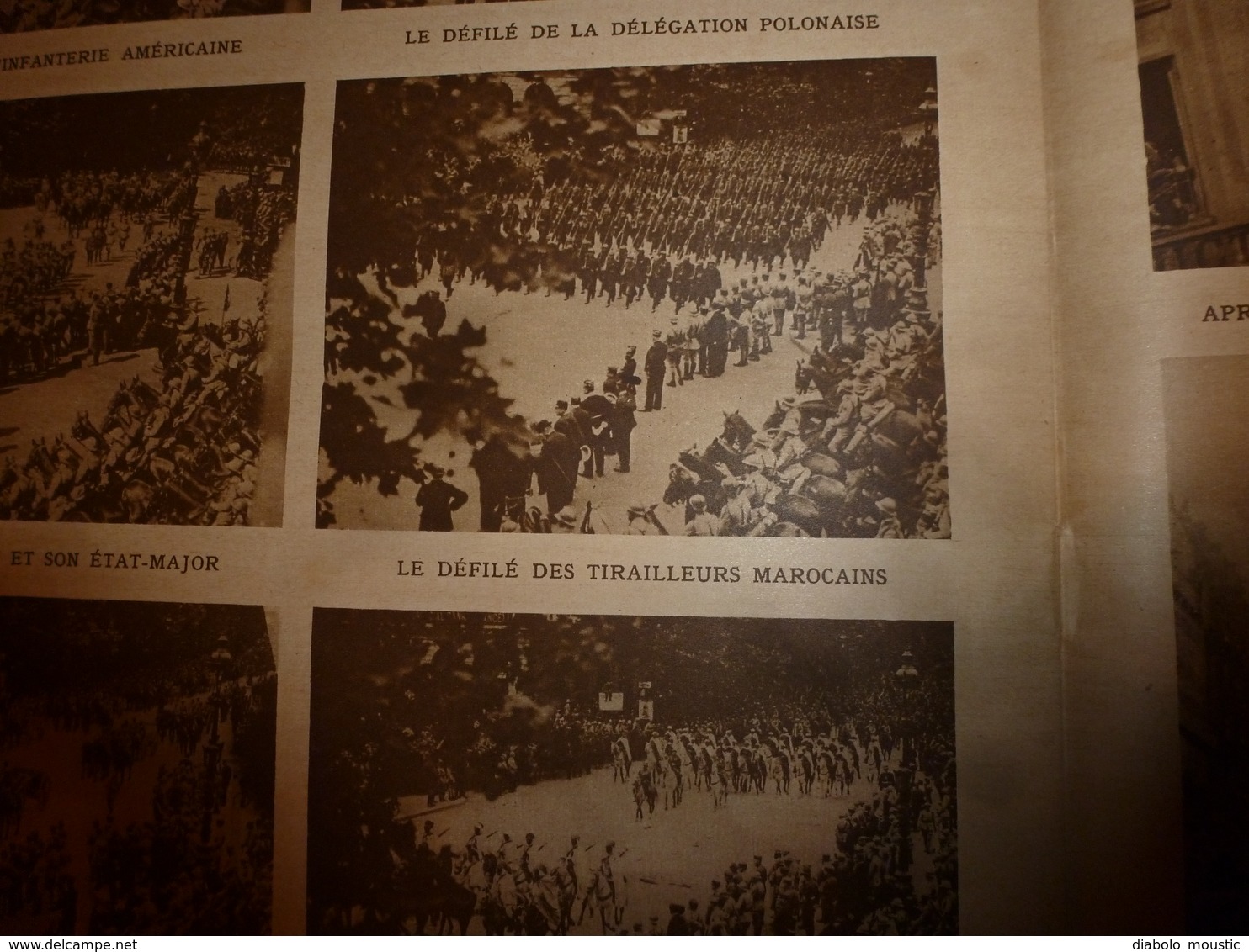 1919 LE MIROIR: Immense Cénotaphe à L'Arc De Triomphe Avec Les Goumiers Algériens,marocains Et Délégations Alliées;etc - French
