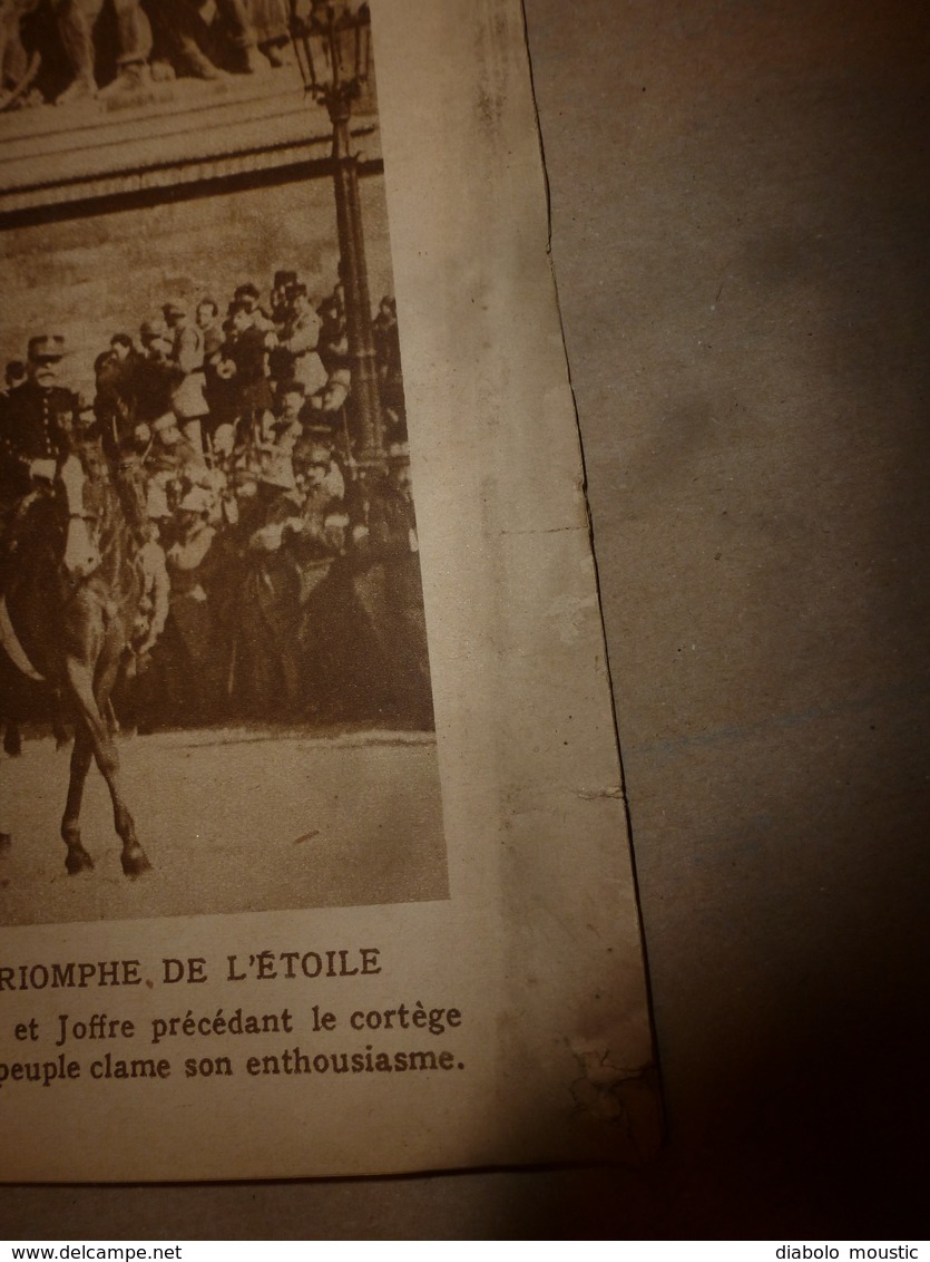 1919 LE MIROIR: Immense Cénotaphe à L'Arc De Triomphe Avec Les Goumiers Algériens,marocains Et Délégations Alliées;etc - Français