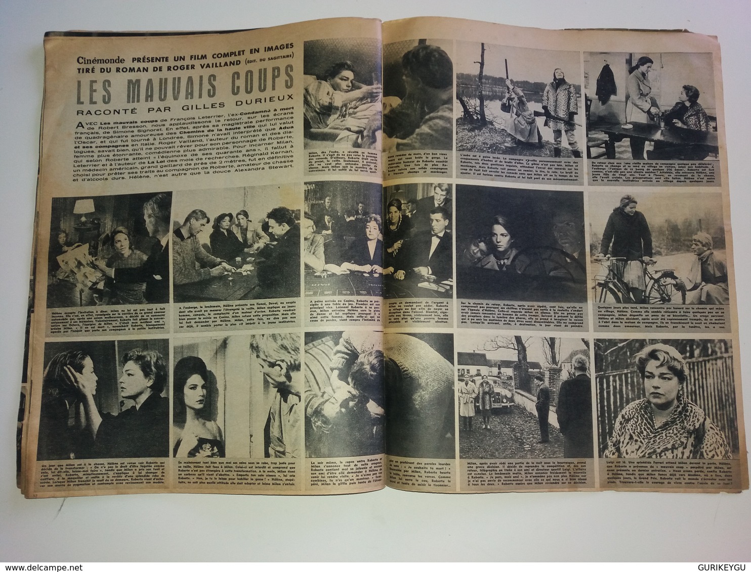 ciné monde  n° 1390  BRIGITTE BARDOT 28/03/1961 JEAN MARAIS FRANCIS BLANCHE ROMY SCHNEIDER DELON simone SIGNORET