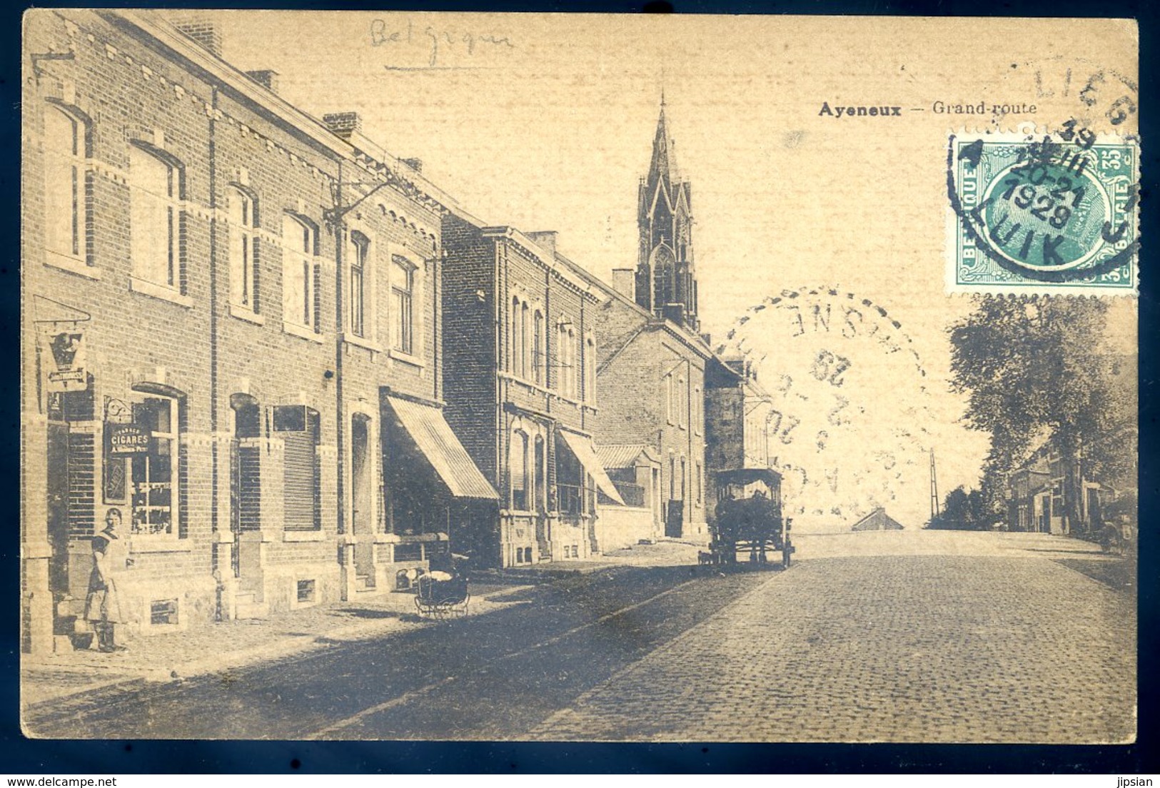 Cpa De Belgique Ayeneux Grande Route     SEPT18-22 - Soumagne