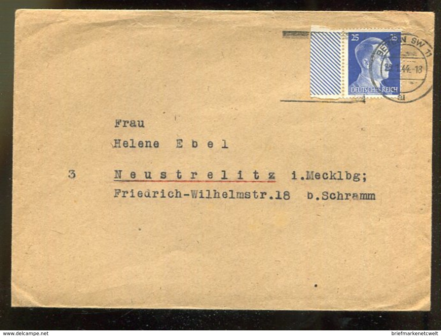 Deutsches Reich / 1941 / Mi. 793 EF A. Brief Steg-Stempel BERLIN (20044) - Covers & Documents