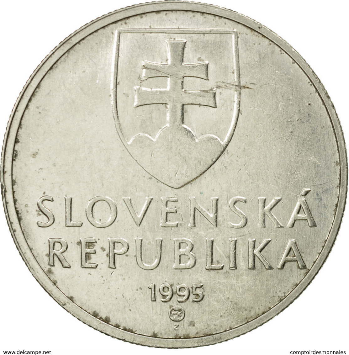 Monnaie, Slovaquie, 5 Koruna, 1995, TTB, Nickel Plated Steel, KM:14 - Slovaquie