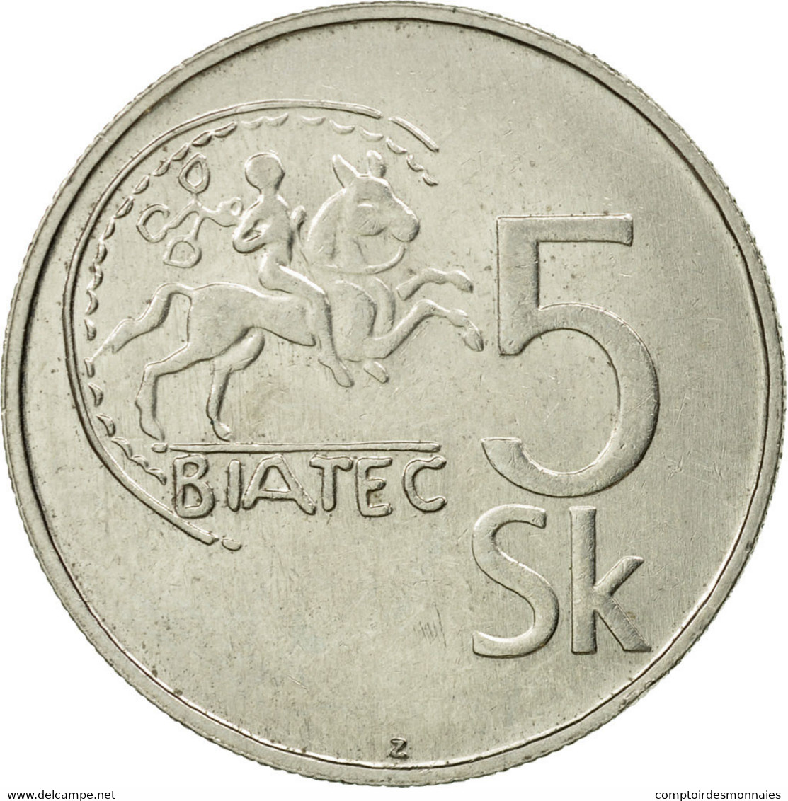 Monnaie, Slovaquie, 5 Koruna, 1995, TTB, Nickel Plated Steel, KM:14 - Slowakei